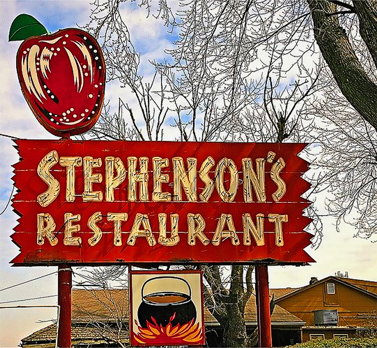 Stephenson Restaurant Original Sign