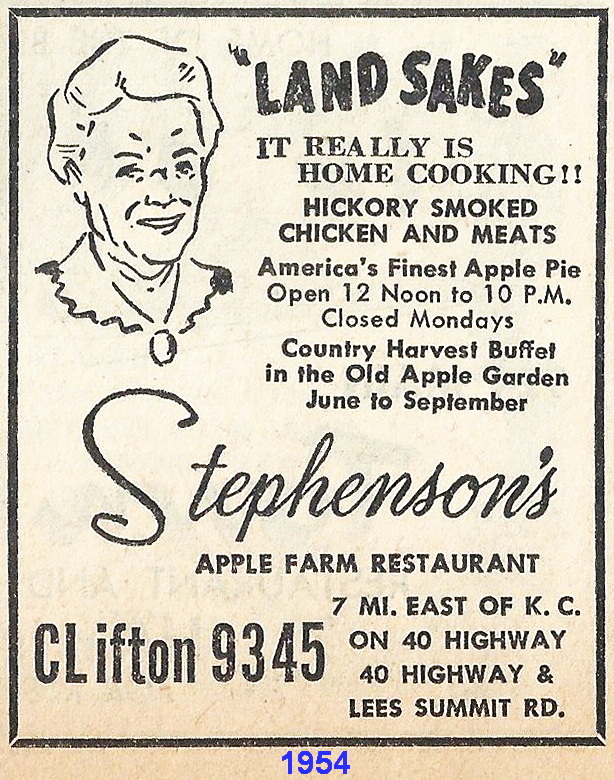 Stephenson's display ad 1954