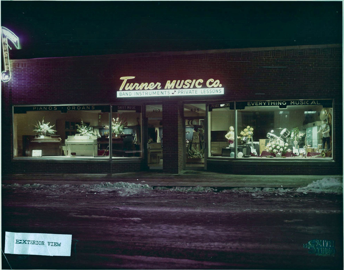 1960 - 405 West Lexington after Expansion Night Time