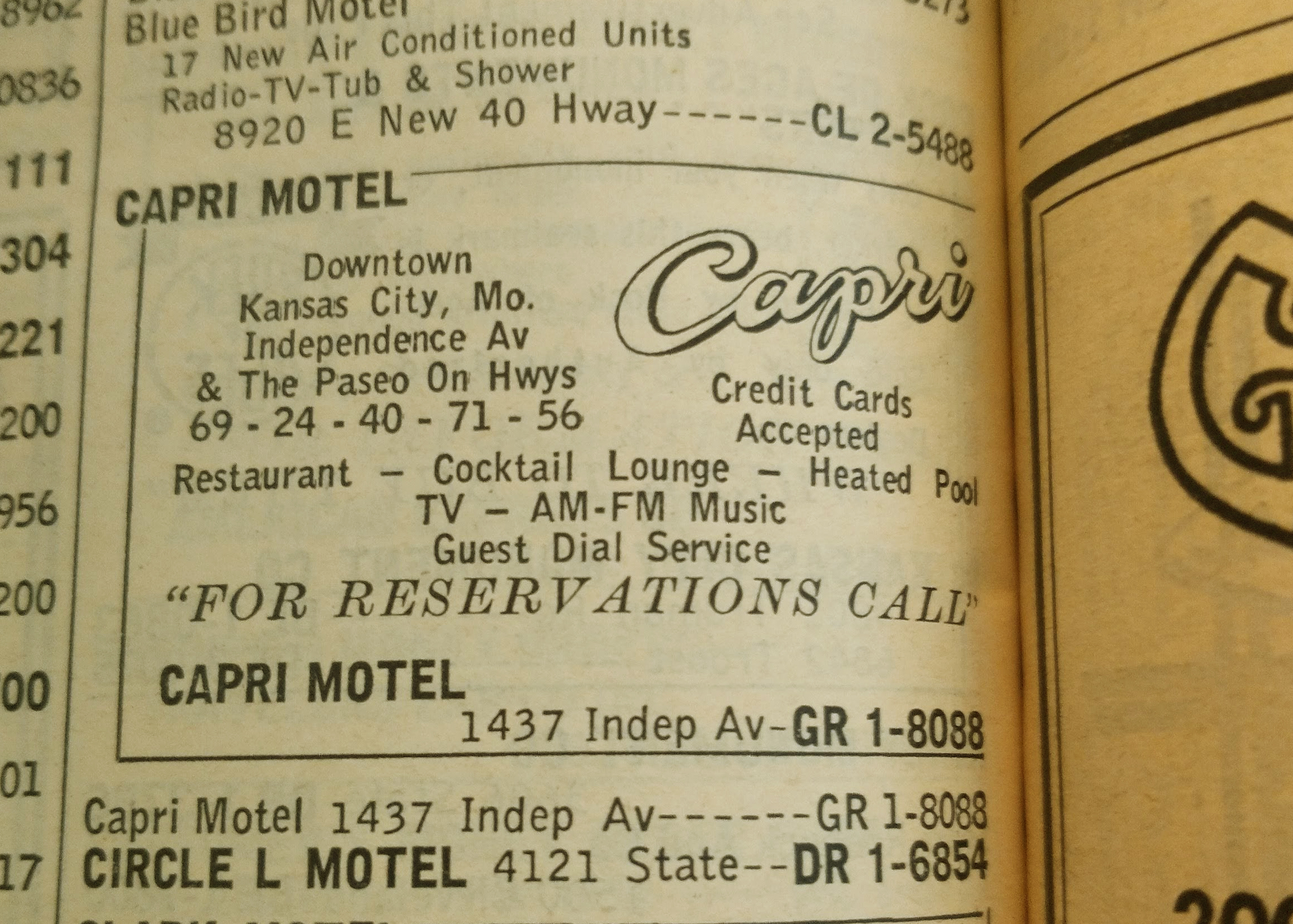 Capri Phone book copy